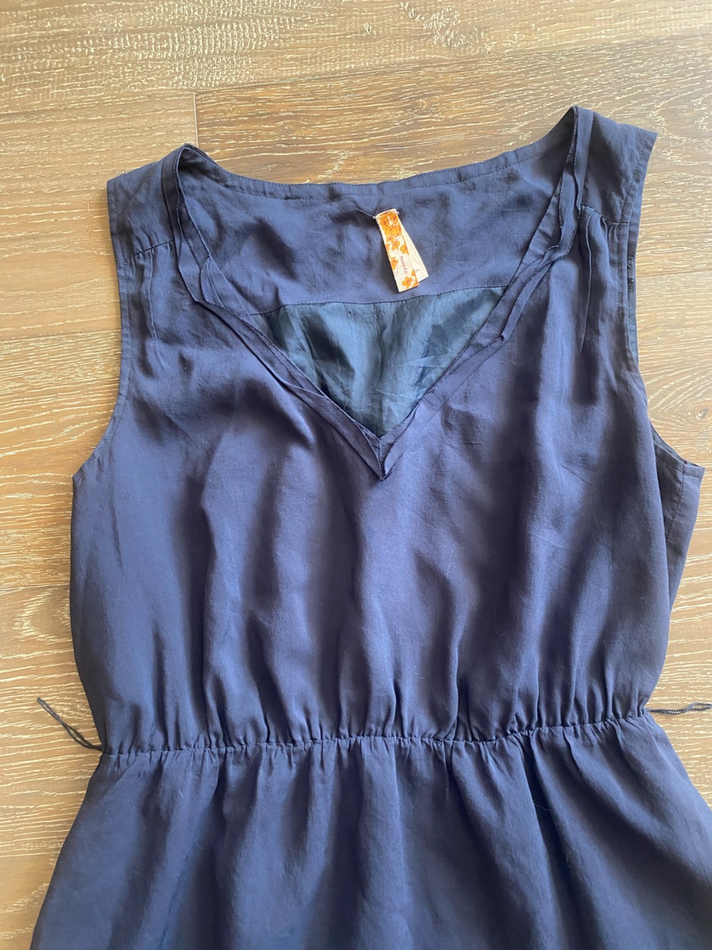 Anthropologie Maeve Charcoal Gray Tiered V Neck Knee Length Lined Shirt Dress M - Picture 4 of 6